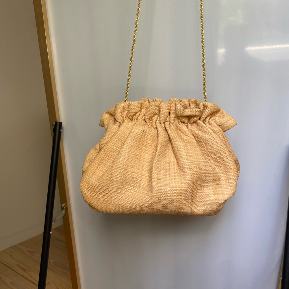 Loeffler Randall Willa Mini Cinch Clutch / Natural Cream Crossbody Bag - Picture 2 of 12